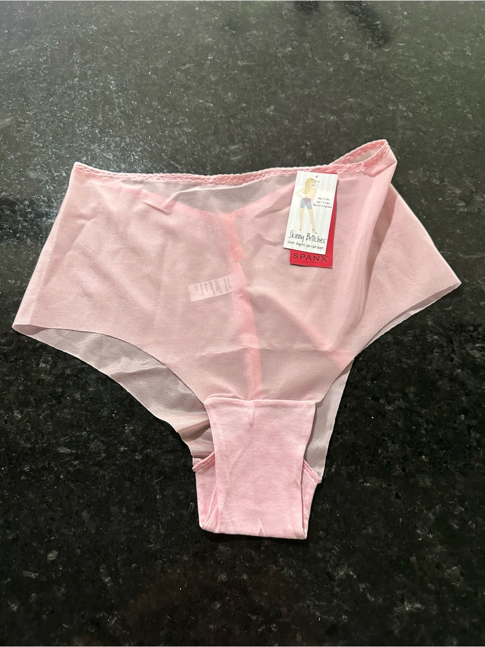 SPANX Light Pink Seamless High-Waist Briefs skinny britches sz xl